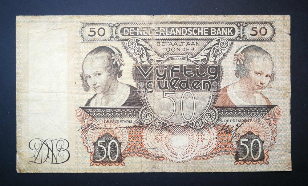 Netherlands 50 Gulden 1941 VG