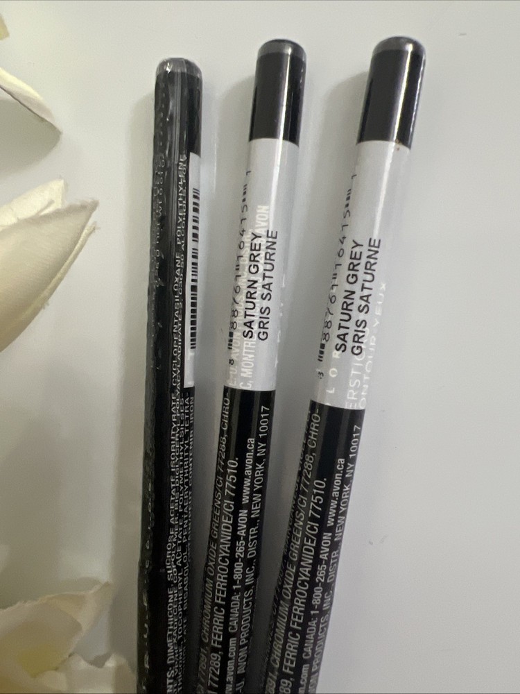 Avon Glimmerstick Eye Liner Waterproof SATURN GREY 3-Pack
