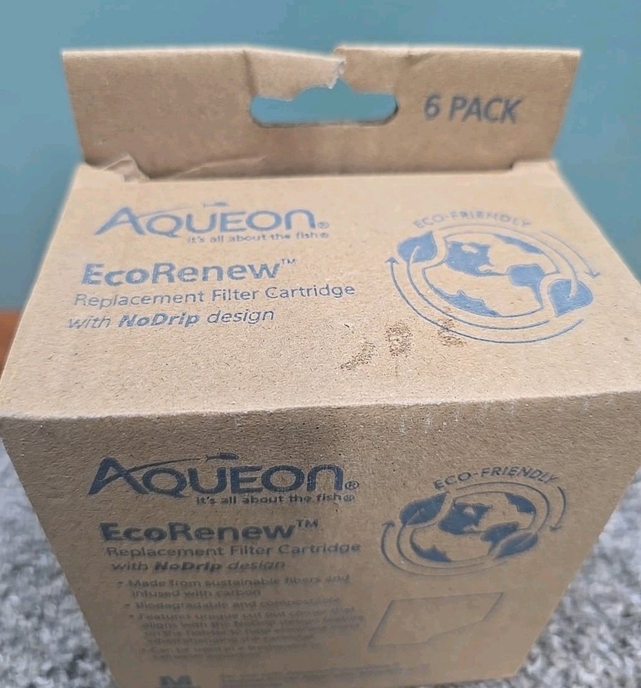 Aqueon EcoRenew Medium Replacement Filter Cartridges – 6 Pack