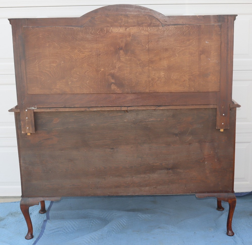 Antique Oak Sideboard Buffet / Server with beveled mirror