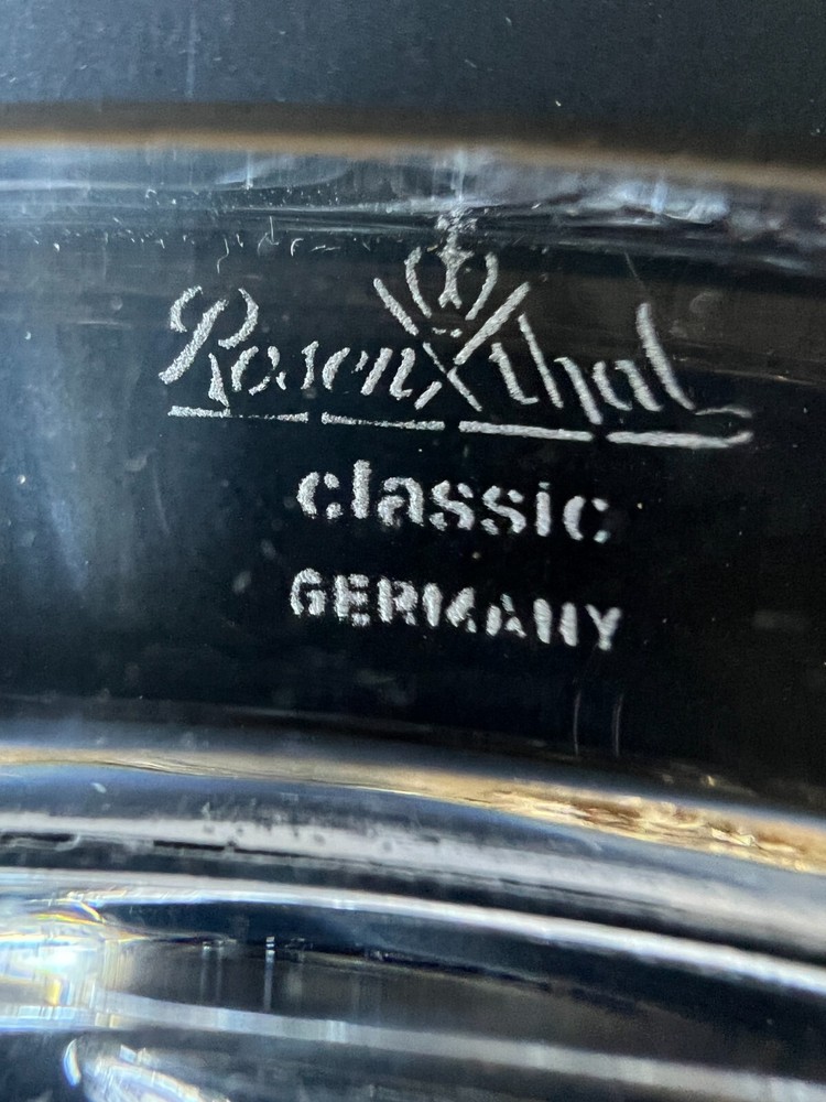 Rosenthal Classic Judaica Crystal Seder Plate Germany