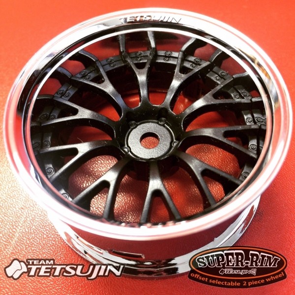 Tetsujin DAISY Wheels INSERTS Disk Adjustable Offset - MATTE BLACK - 4 pcs