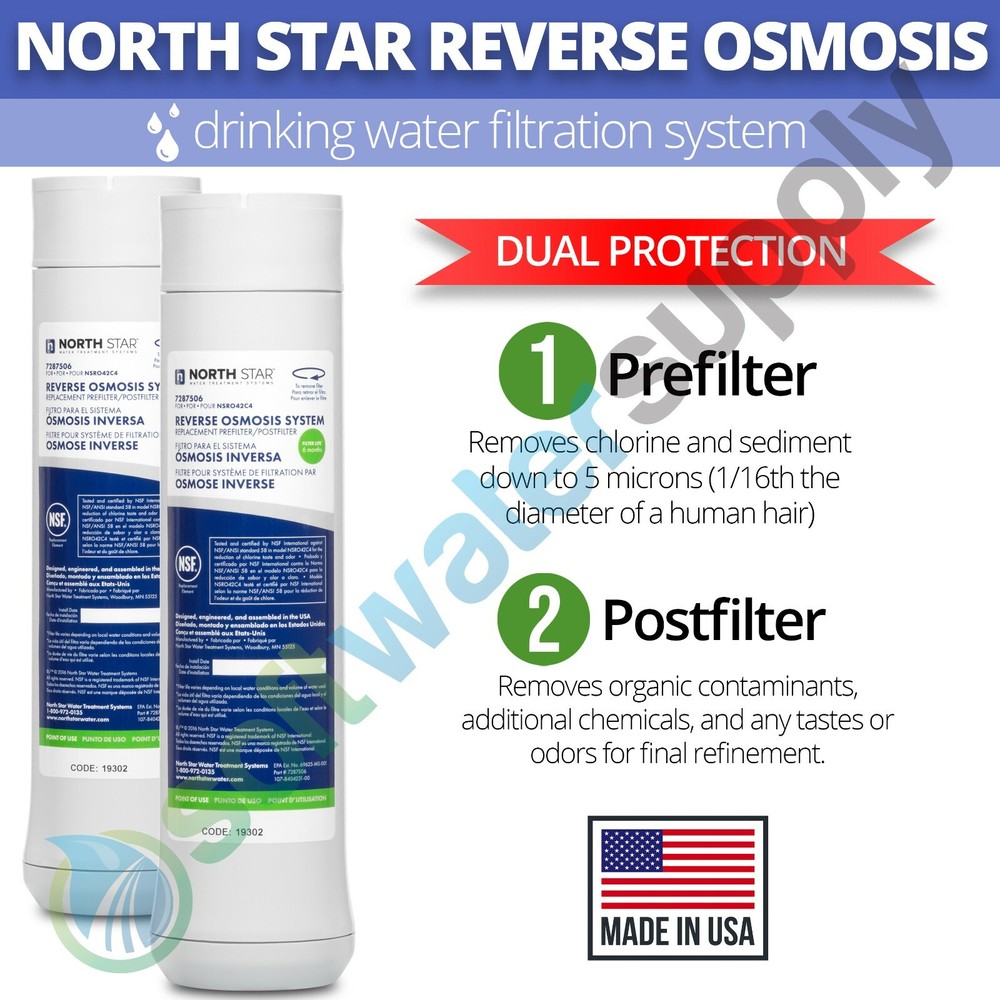 7287506 - Pre and Post Filters for NorthStar Reverse Osmosis System