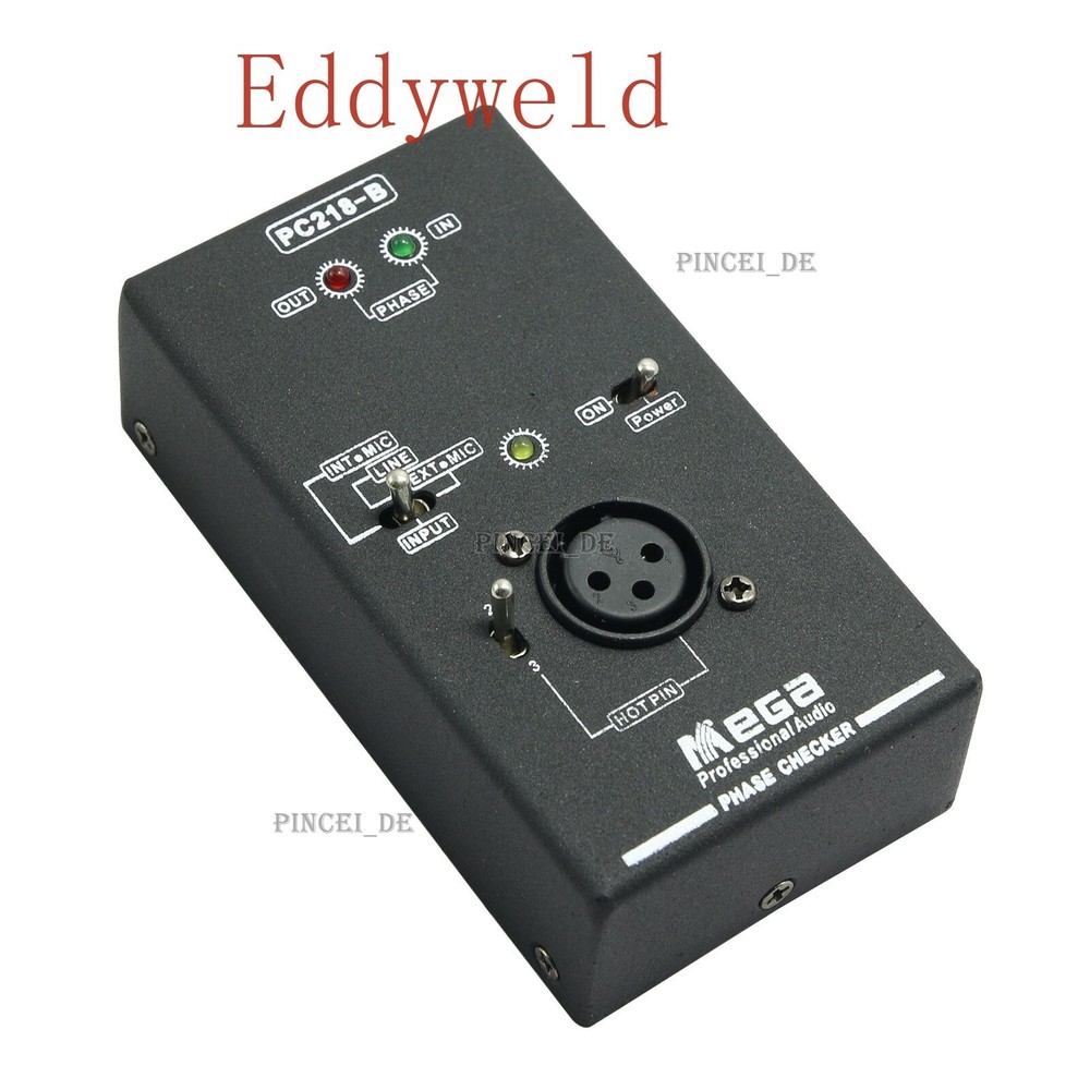 PC218 Phase Polarity Tester Checker Detector Audio Speaker Microphone Testing