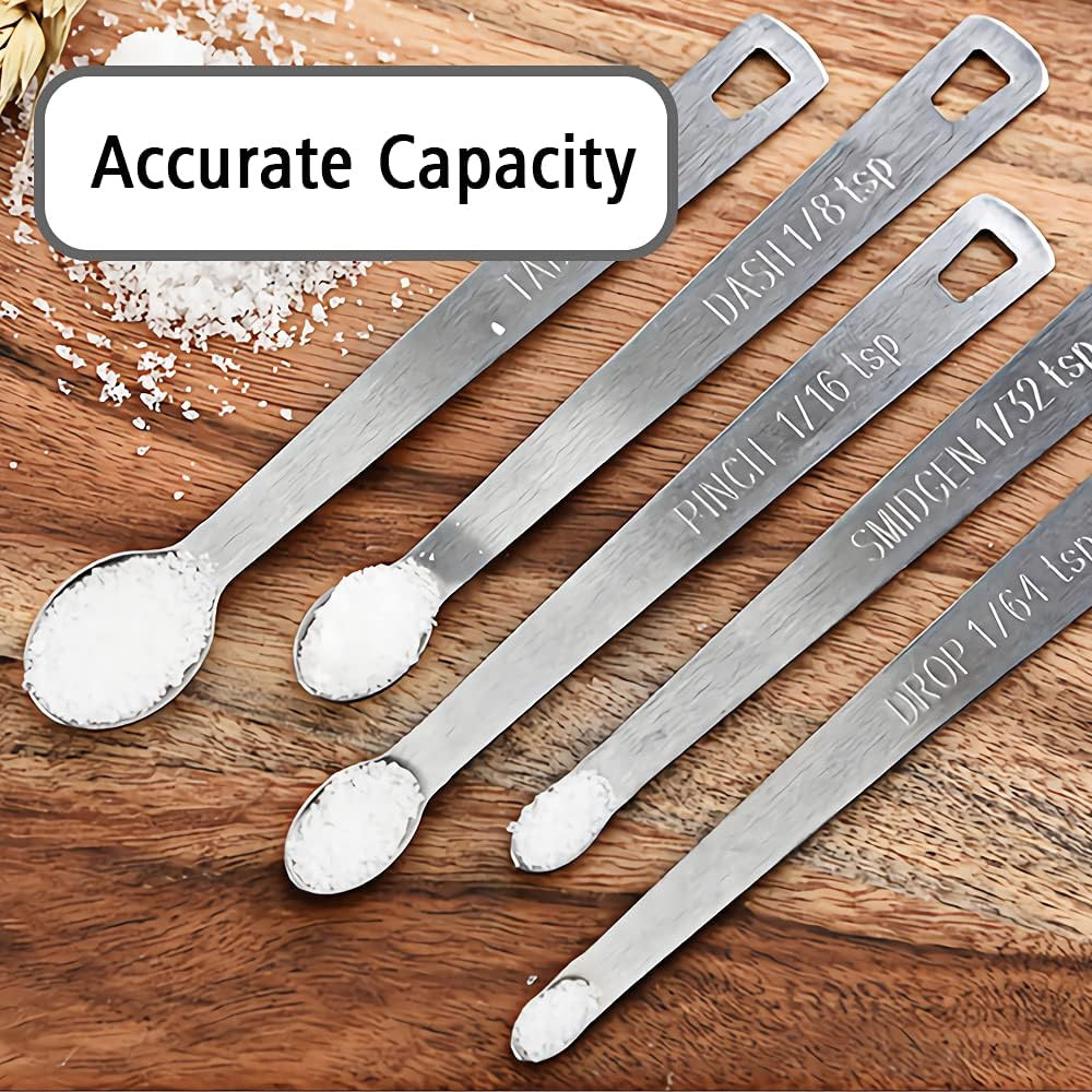 5PCS 1/64 Teaspoon(1/64Tsp, 0.08Ml, Drop) Single Tiny Measuring Spoon, Small Ind
