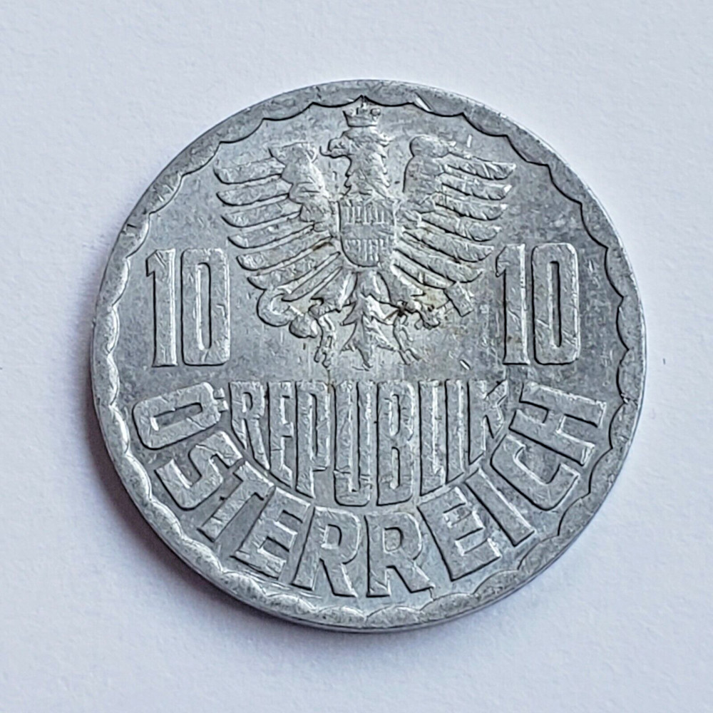 1967 Austria 10 Groschen, KM# 2878