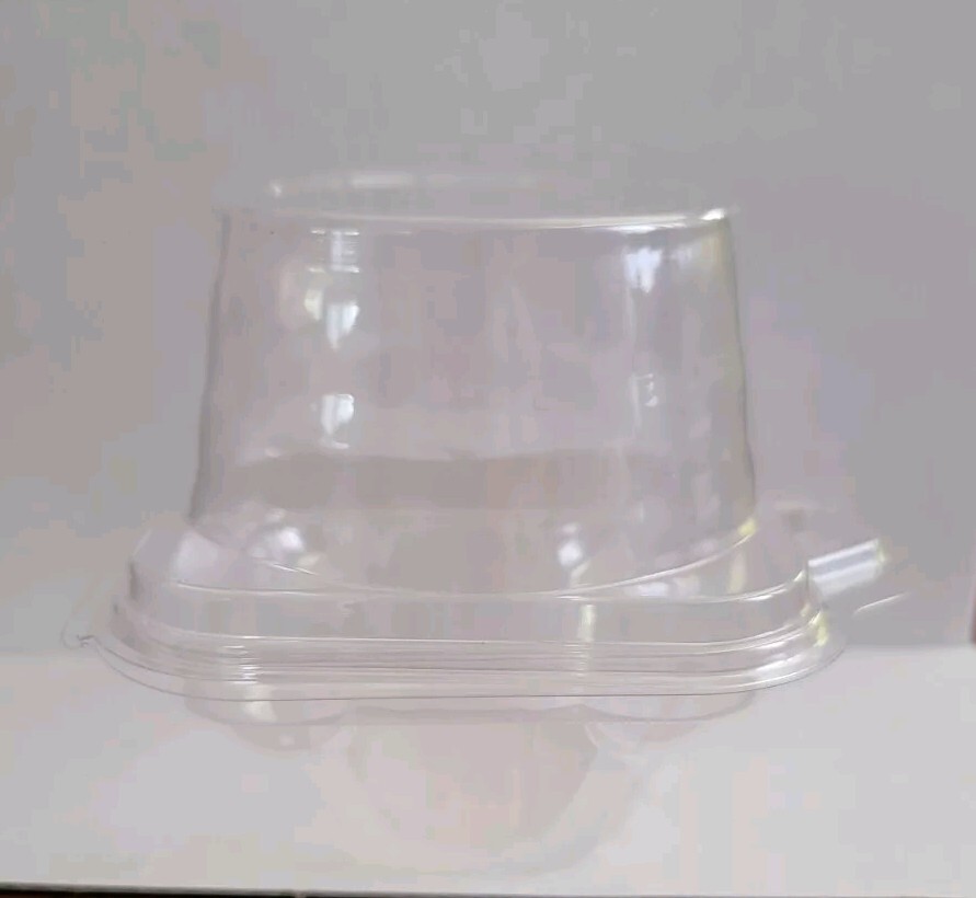 11 Pack Cupcake Containers Single Disposable Plastic Dome Holders Cake Boxes Cup