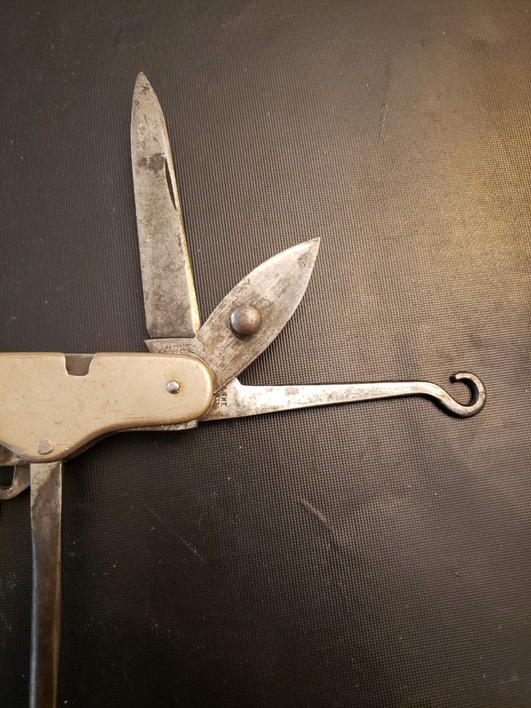 ANTIQUE J H PONTIFEX MULTI TOOL FOLDING KNIFE 6 BLADE