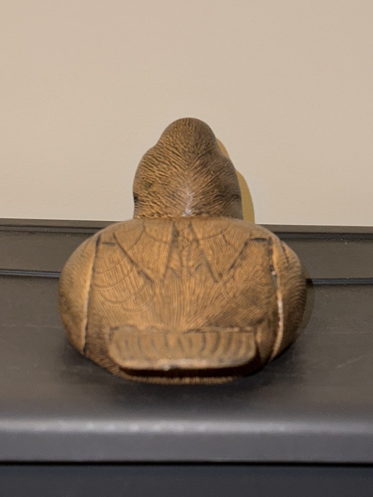 Wooden Brown Duck Decoy