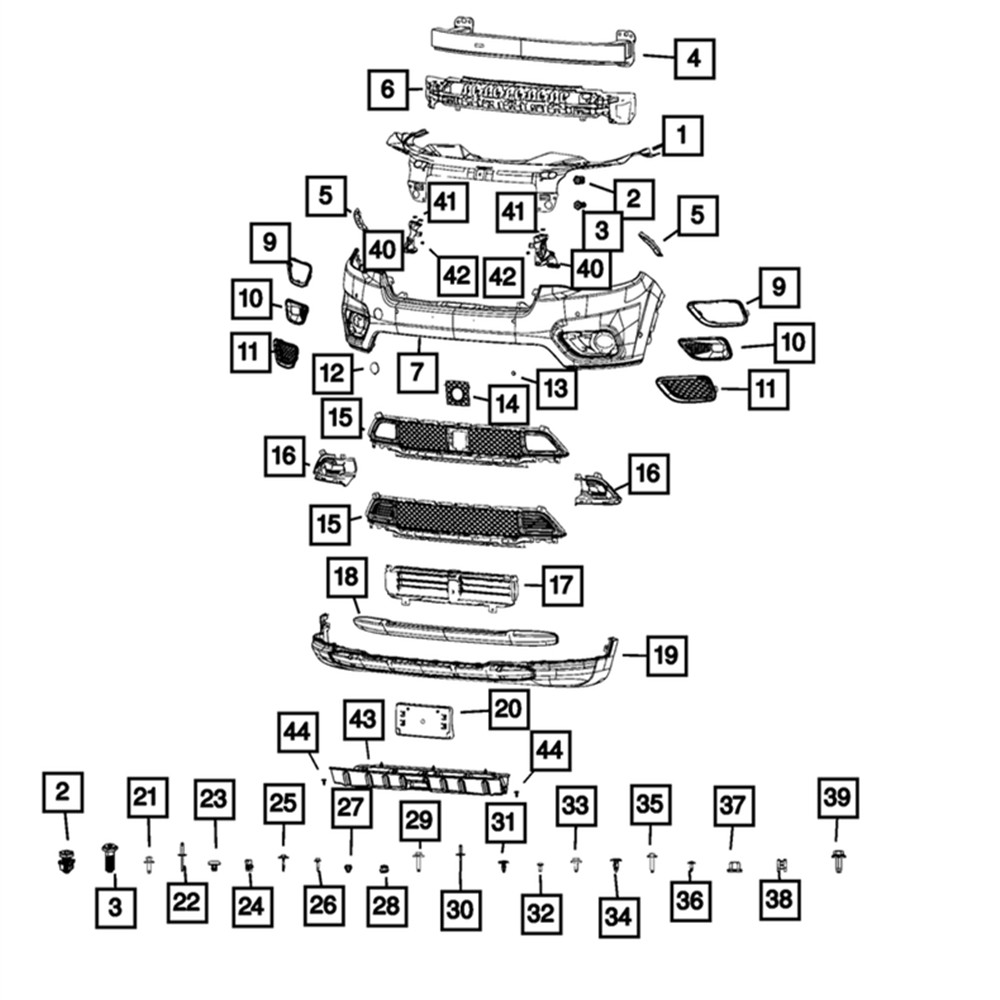 Car Adaptive Cruise Control Bezel 68287432AA Replacement