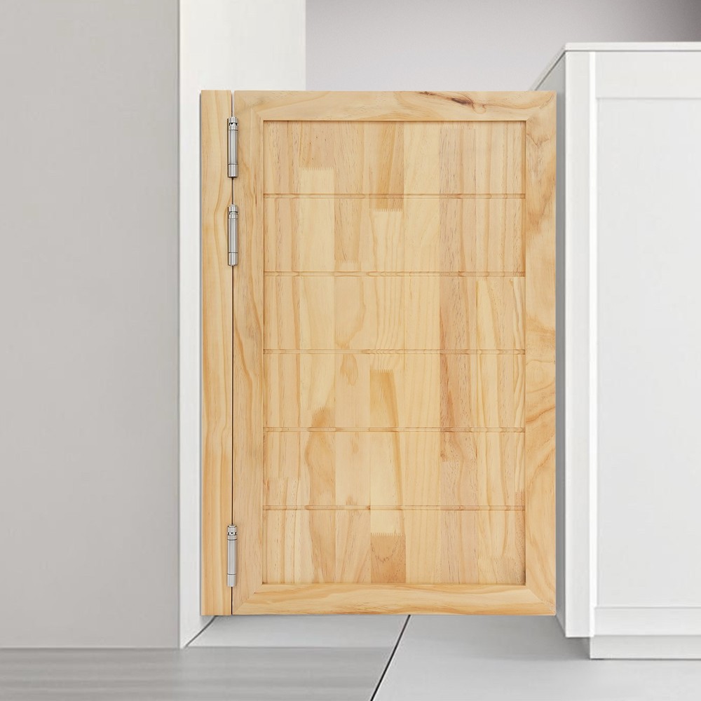 Partition Single-Door Leaf for Doorways w/ Doorpost & Hinge Multi-functional Use