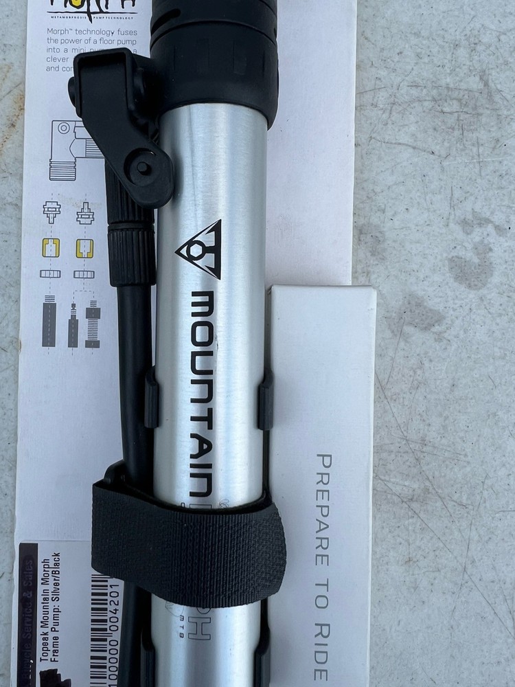 Topeak Mountain Morph Mini Pump Presta Schrader 160psi High Volume TMP-2