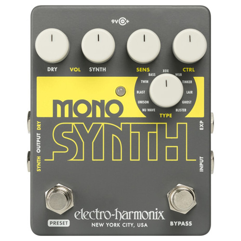 Electro-Harmonix Mono Synth Engine Synthesizer Guitar Effects Pedal