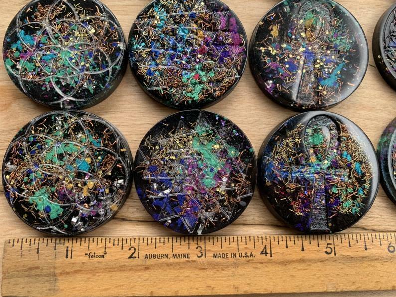 Hamsa Orgonite® Tower Buster Mini Disc - Orgone Generator®