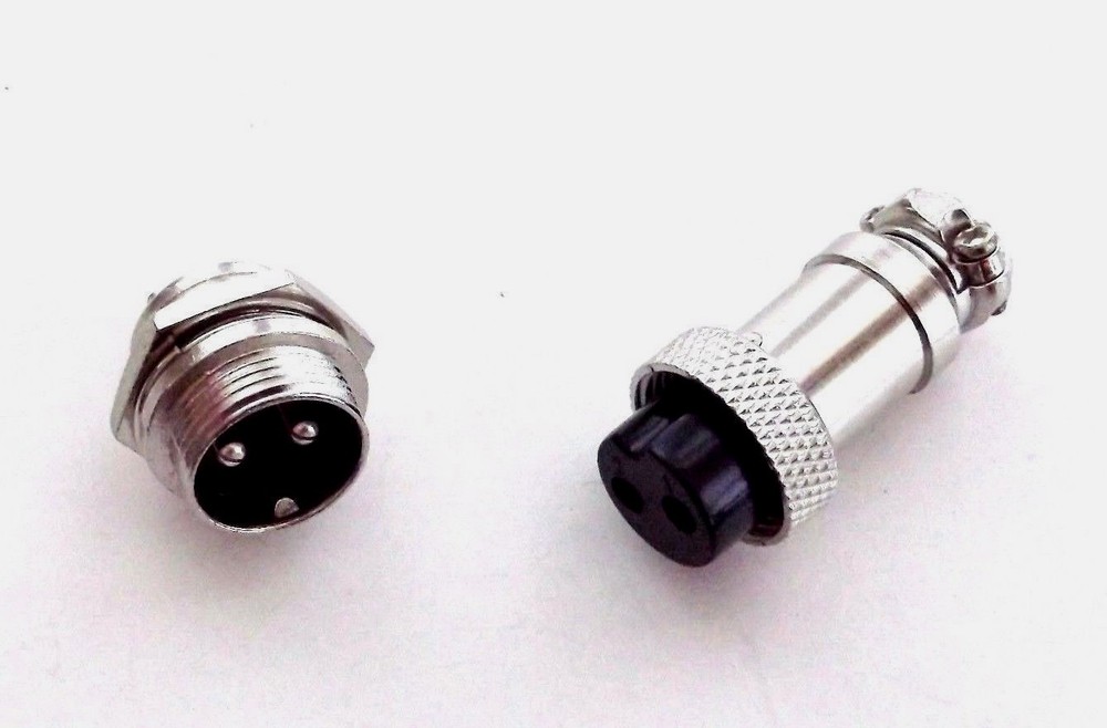 2 Pole 12mm Electronics Connector Set