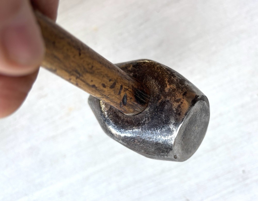 2.3 lb. UNMARKED FARRIER'S CAT HEAD TURNING HAMMER-BLACKSMITH