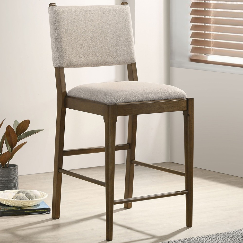 Crispin Brown Upholstered Counter Side Chair