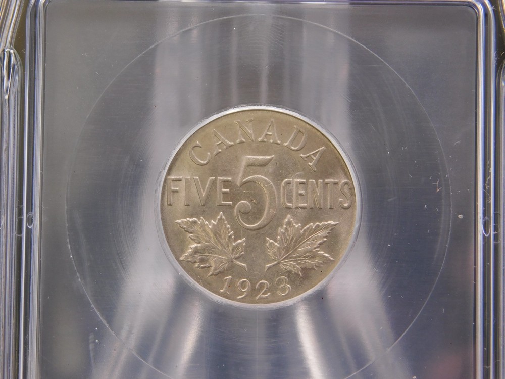 1923 CANADA FIVE CENT ICG MS63 (BT1225)