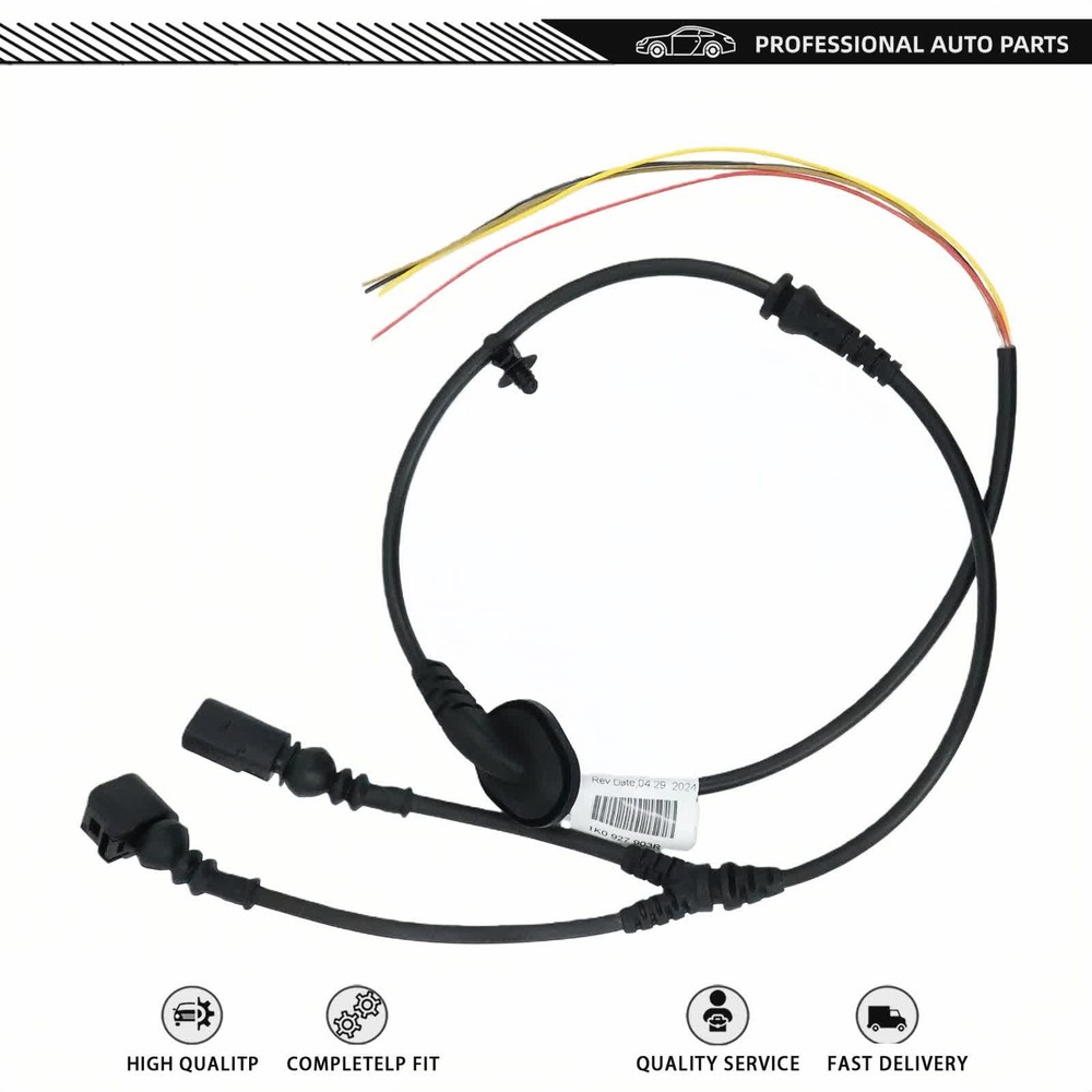 Fit 2009-2016 VW Tiguan Front Left ABS Speed Sensor Replacement Wiring Harness