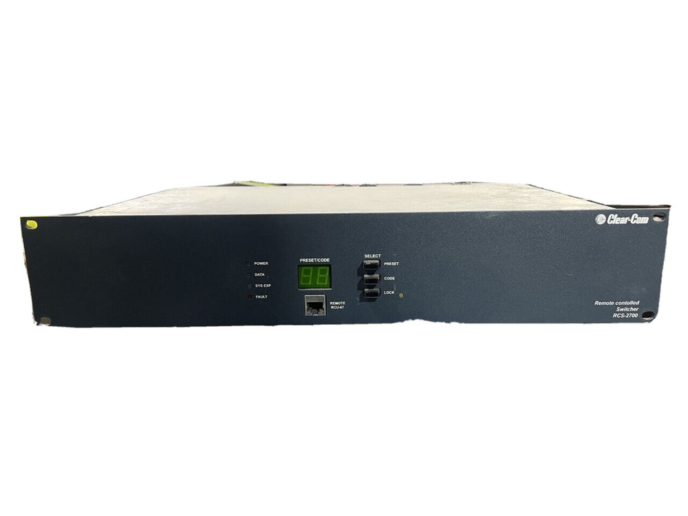 CLEAR-COM RCS-2700 PROGRAMMABLE SOURCE ASSIGNMENT PANEL
