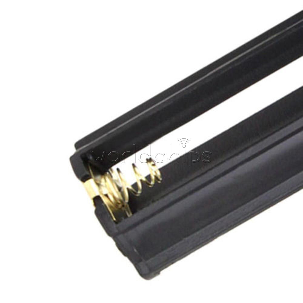 2PCS Cylindrical Black Plastic Battery Holder for 3 AAA Battery Flashlight Torch