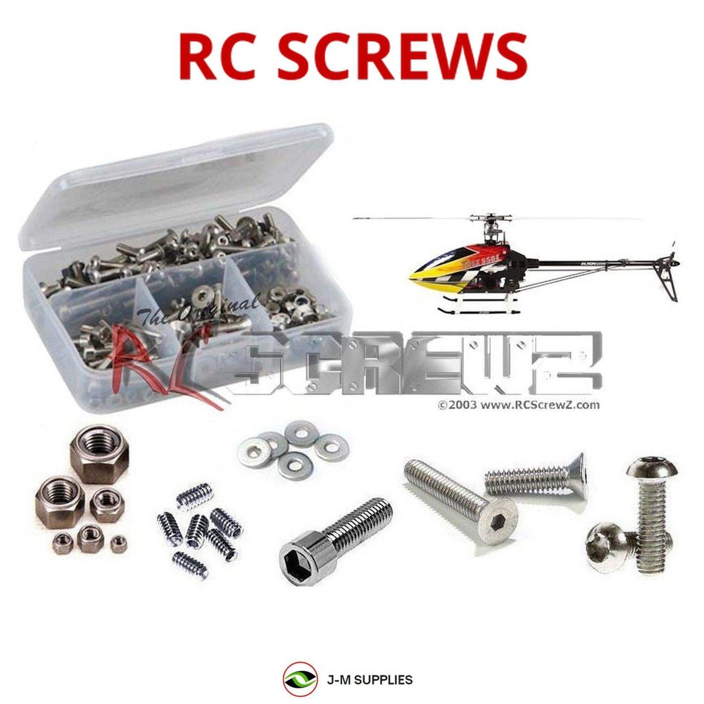 RCScrewZ Stainless Screw Kit alg026 for Align 550e V2 | KIT