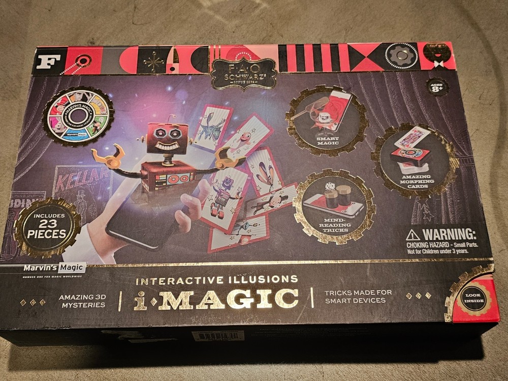 FAO Schwarz Interactive Illusions i-Magic Kit 23 Piece Open Box New