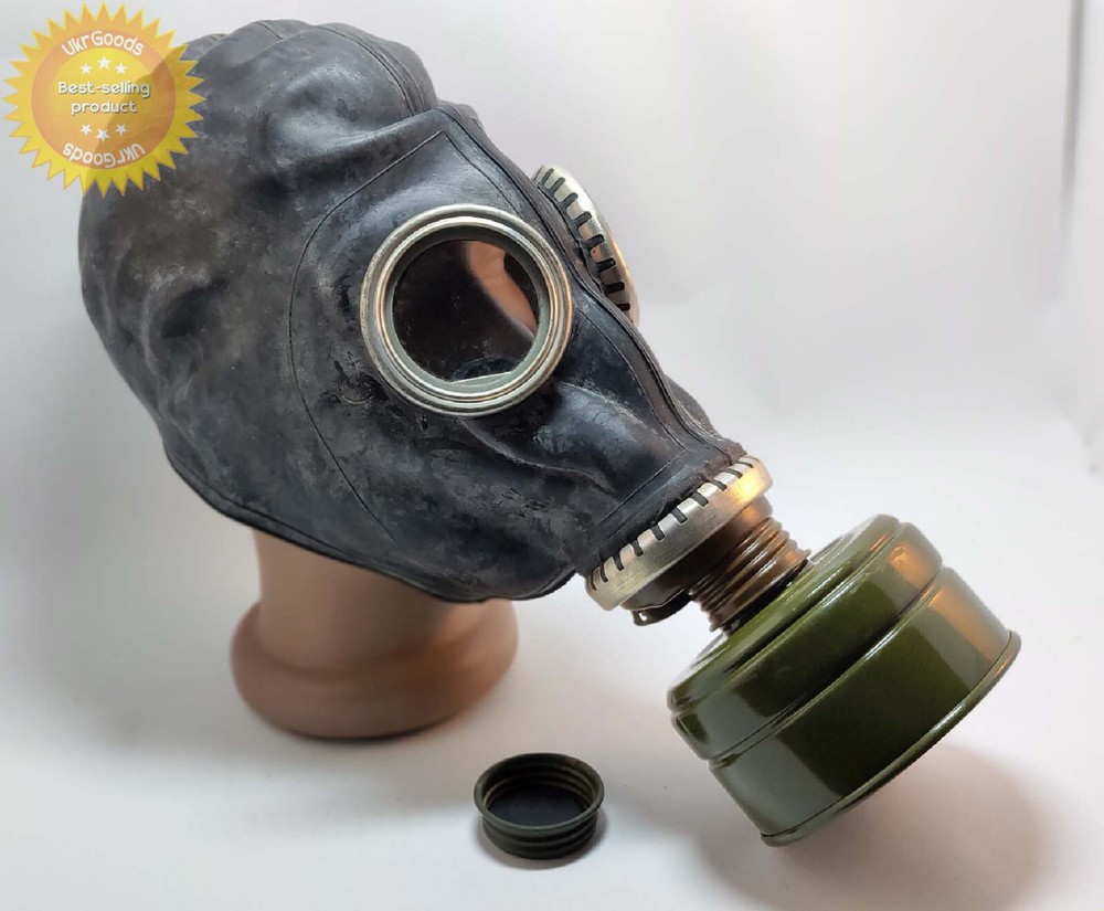 Black Gas mask GP-5 + Filter Size-1 Small Soviet USSR Authentic New Cosplay