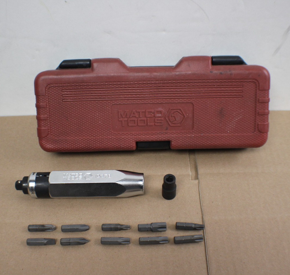 Matco Tools ID67B Impact Screw Driver Kit - Complete - W/Hard Case.