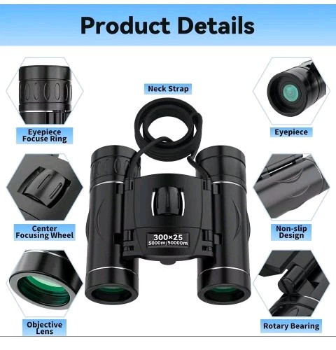 High Powered Mini Pocket Binoculars 300 ×25..
