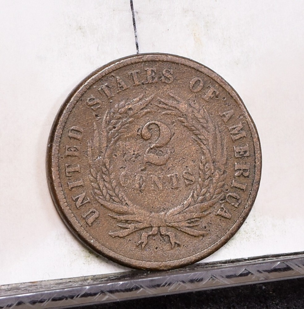1866 Two Cent Piece - VG (#58143-L)