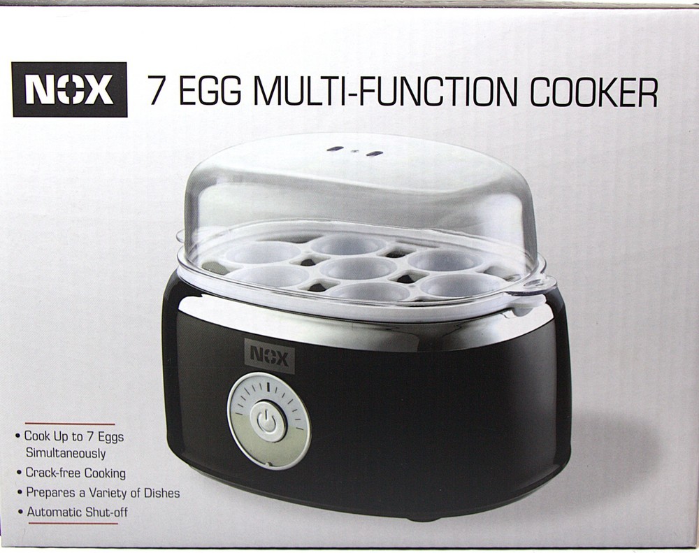 Nox 7‑Egg Multi‑Function Cooker Auto Shut‑Off New Open Box Kitchen Appliance
