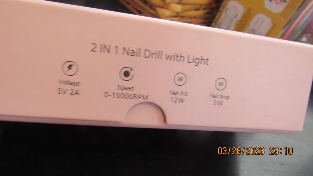 Portable Wireless Electric Nail Drill, Professional Nail Drill Machine Kit blue