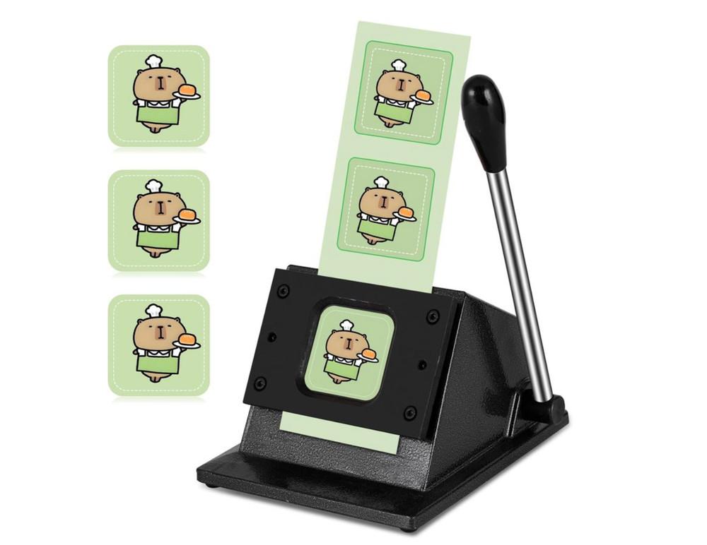 Fridge Magnet Paper Cutter 2 x 2 Square Magnet Button Cutter