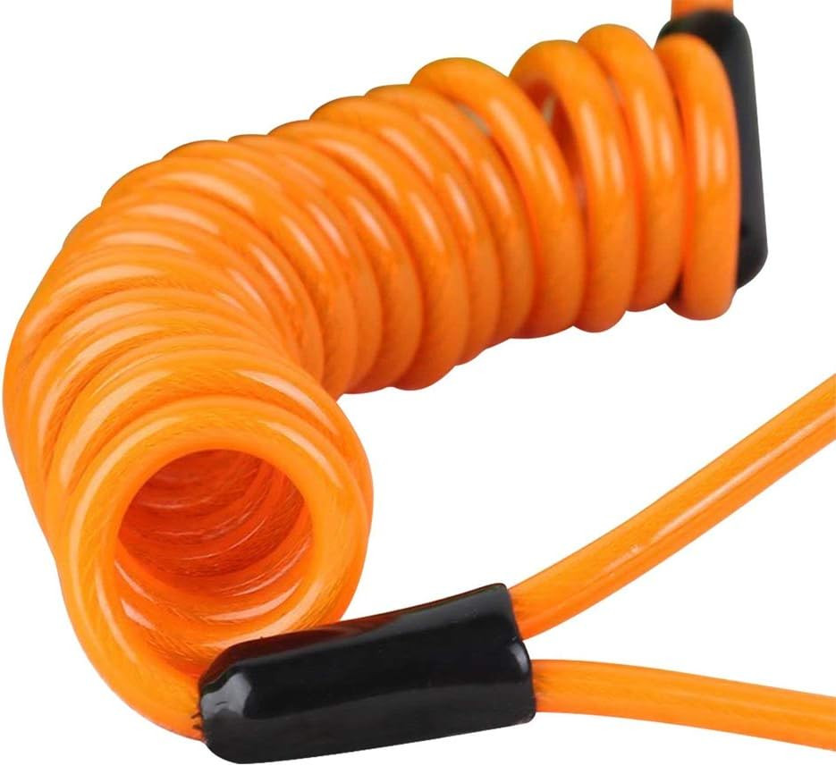 Reminder Cable, [2 Pack] Disc Lock Cable,Security Steel Wire Spring Reminder Rop
