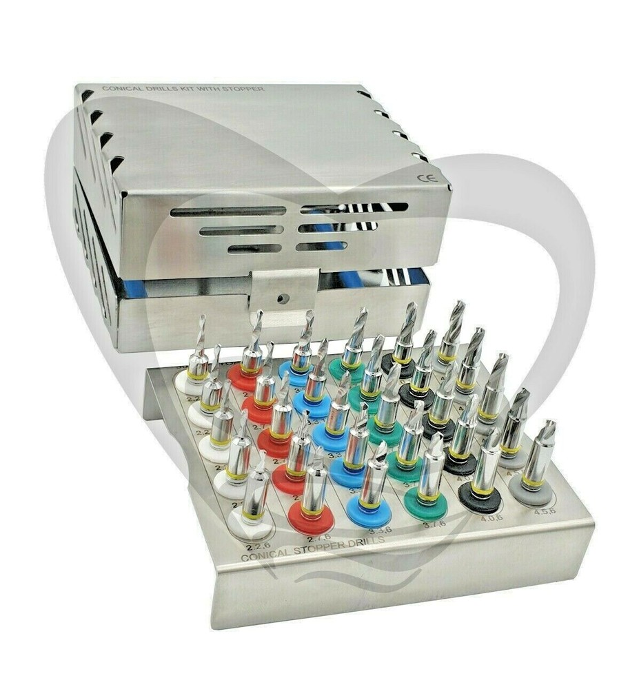 30 PCs Dental Implant Conical Stopper Kit, accurate depth control