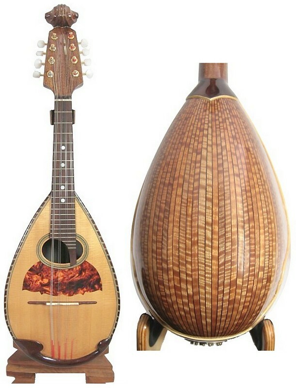 Bowl Back Mandolin Solid Spruce top solid curl Maple back Violin head NBMI