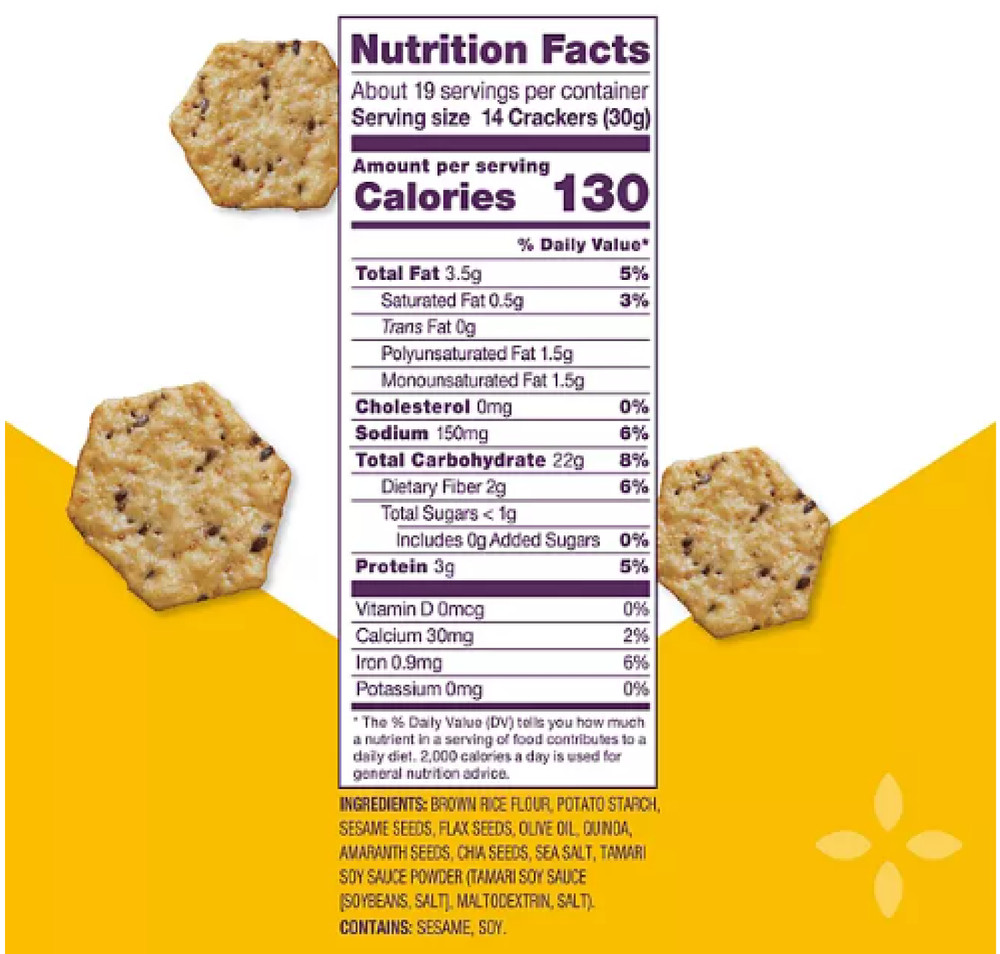 Crunchmaster 5 Seed Multi-Grain Cracker, 10 oz., 2 pk.
