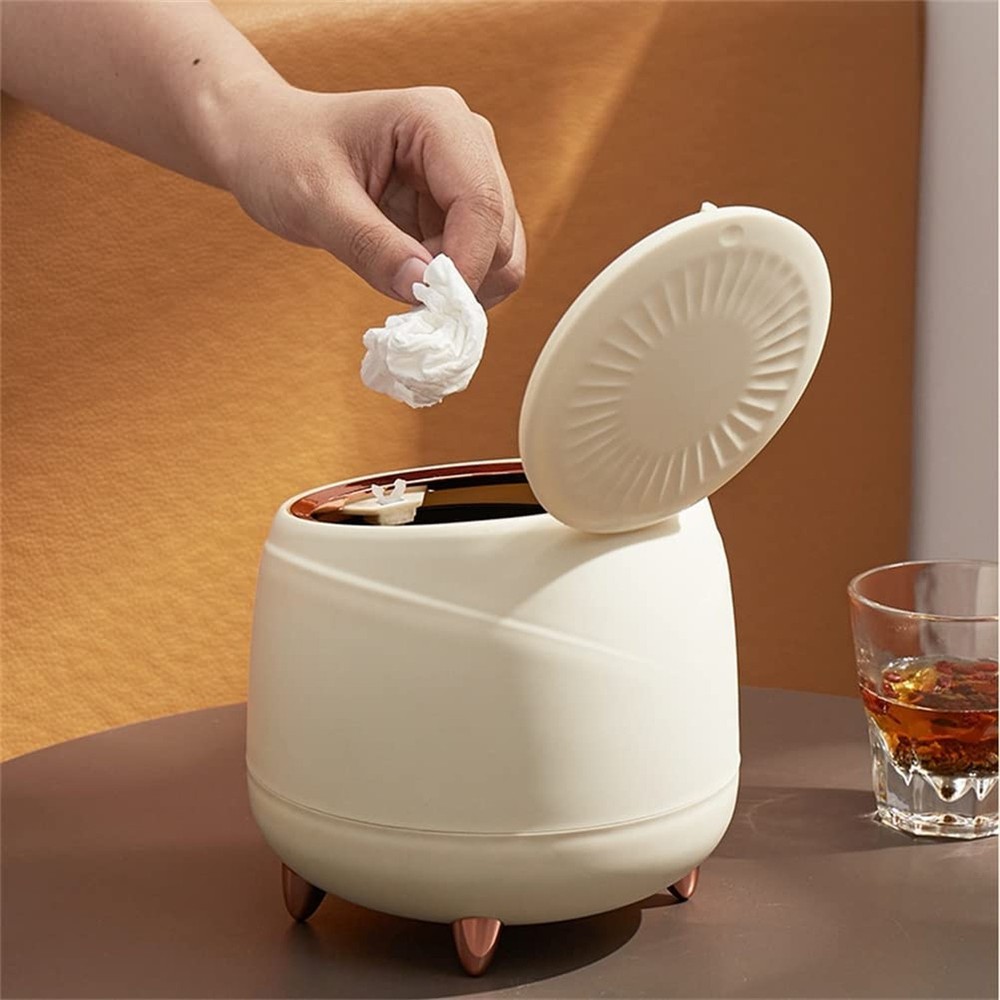 0.4 Gallon Small Trash Can Kitchen Garbage Can Mini Bathroom Trash Cans with ...