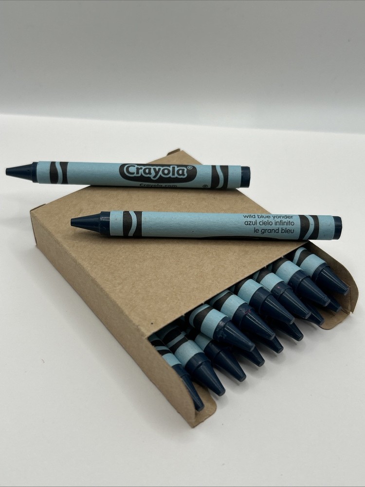(16) Crayola Crayons (wild blue yonder) BULK