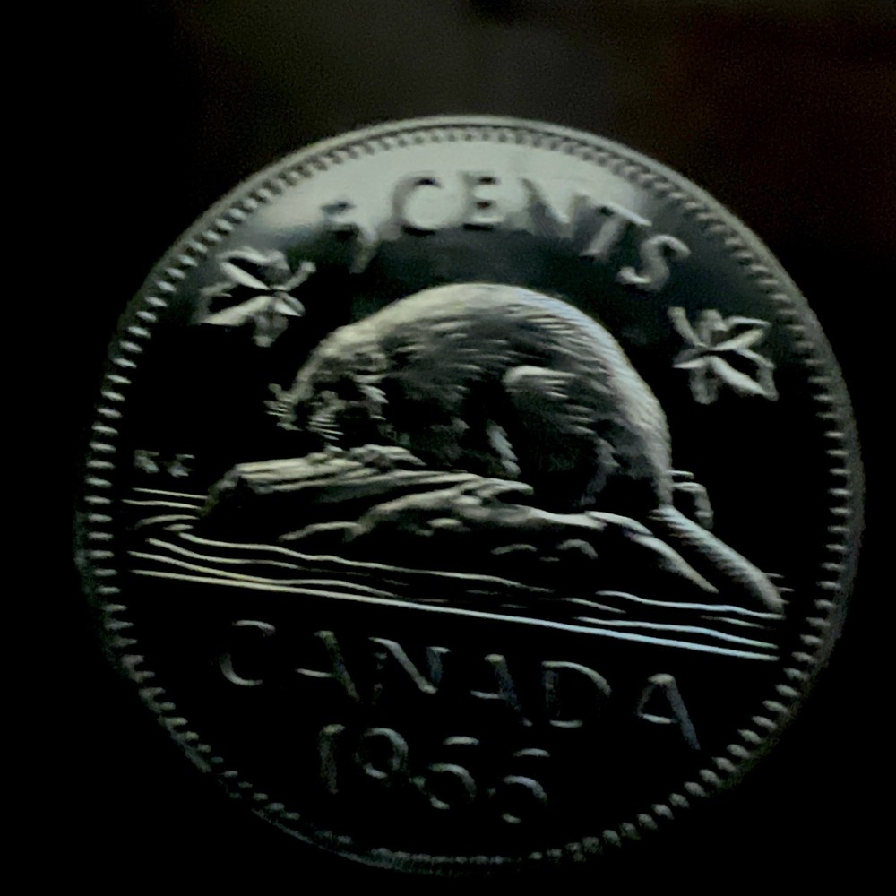 1966 5 CENTS CANADA PROOF LIKE