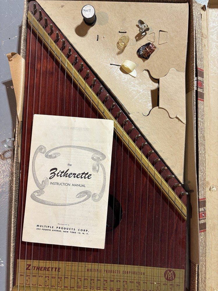 Zitherette Zither 25 String Lap Harp