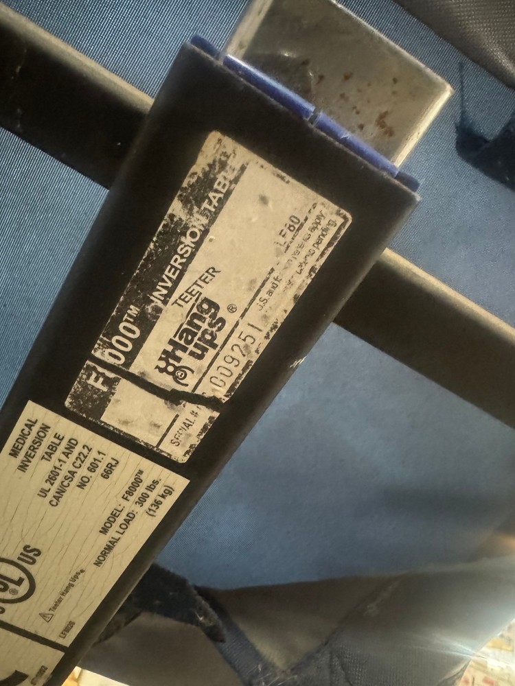 TEETER HANG UPS 8000 SERIES INVERSION TABLE (USED)