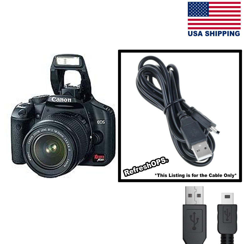 Canon EOS Rebel XSi Digital Camera USB Cable Transfer Cord Replacement