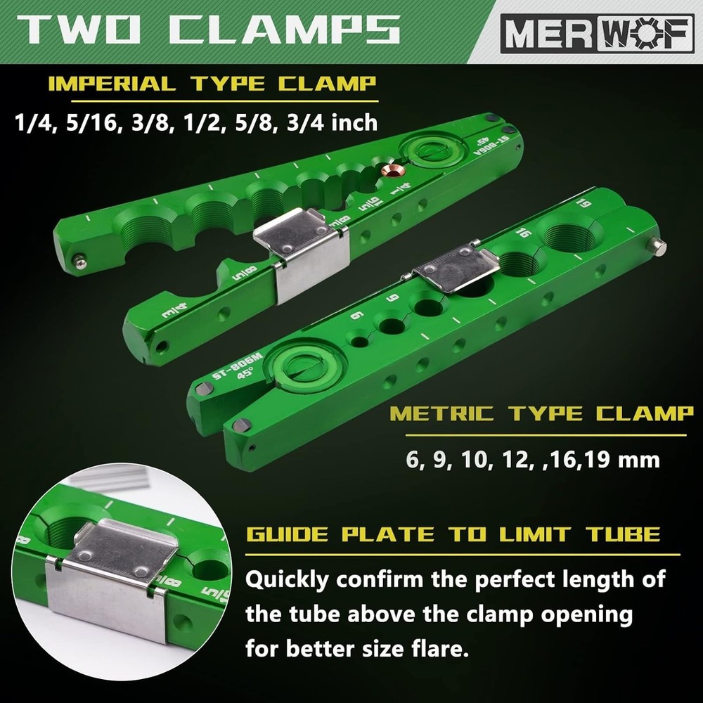 HVAC Flaring Tool Kit with 45-Degree Eccentric Tool and Pipe Cutter Set