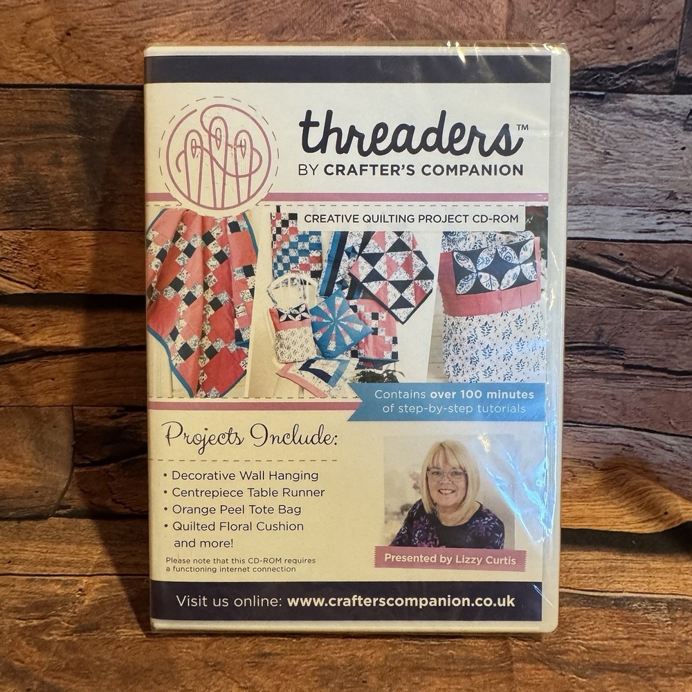 Threaders by Crafter's Companion Creative Quilting Project CD-ROM Tutorials NEW