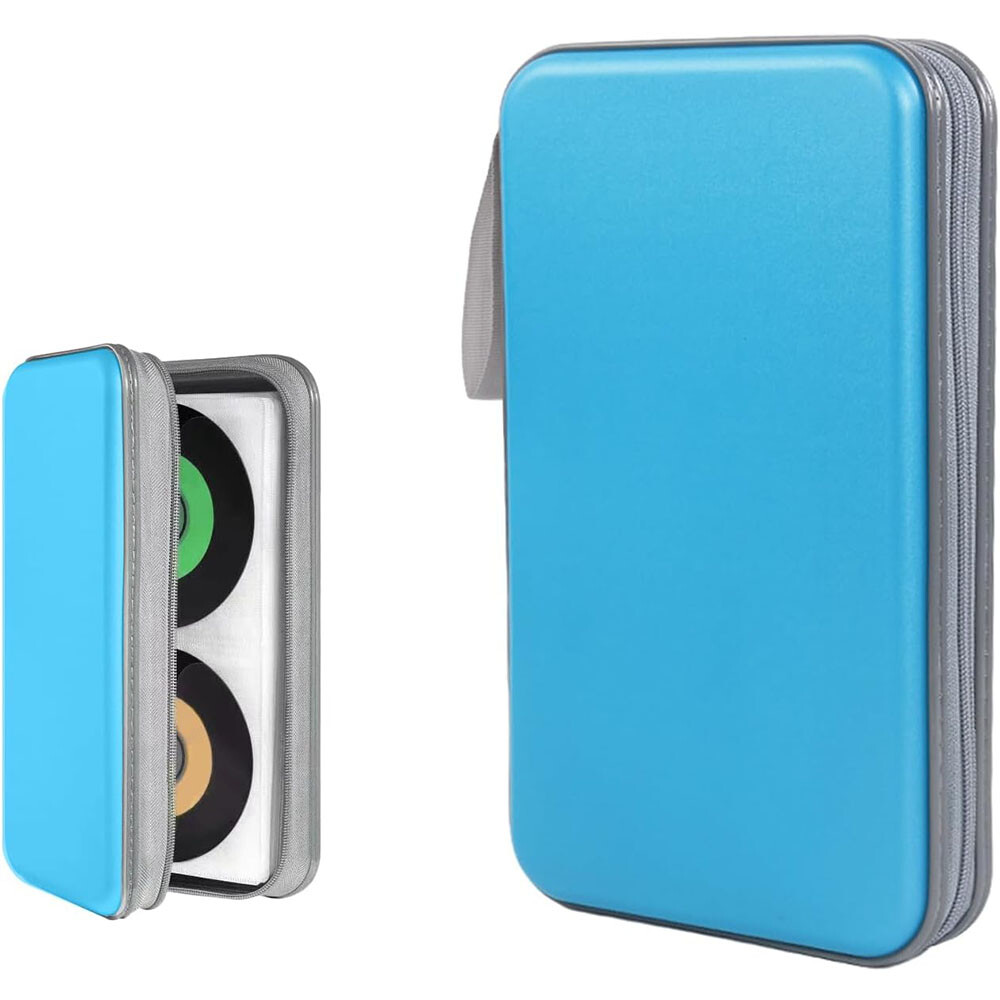 72 Capacity CD/DVD Case Holder Portable Wallet Hard Plastic Protective Storage