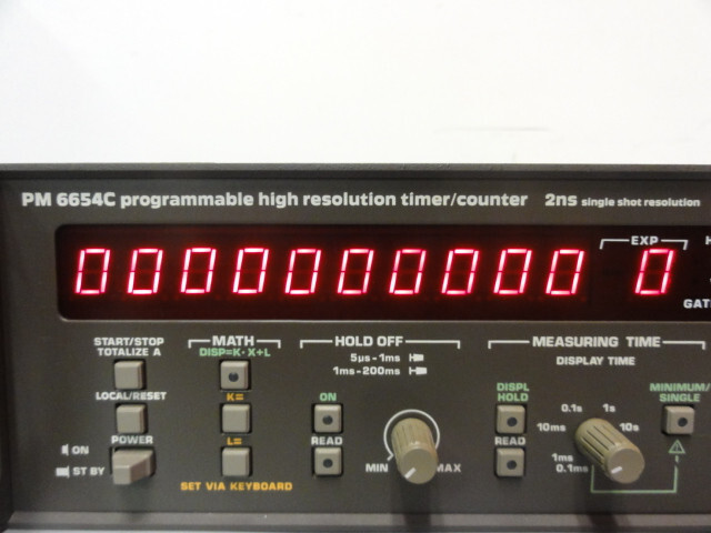 Philips PM6654C Programmable High Resolution Timer/Counter - Parts or Repair