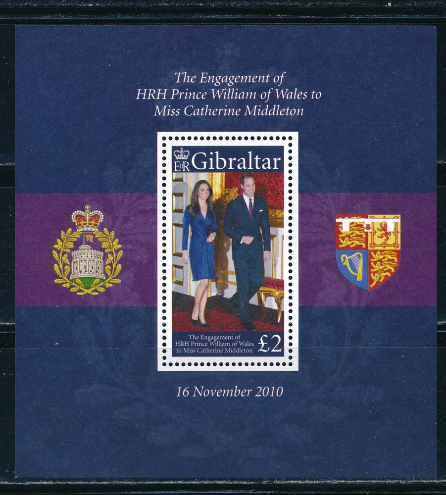 Gibraltar  - William & Kate Wedding MNH Sheet (2010)