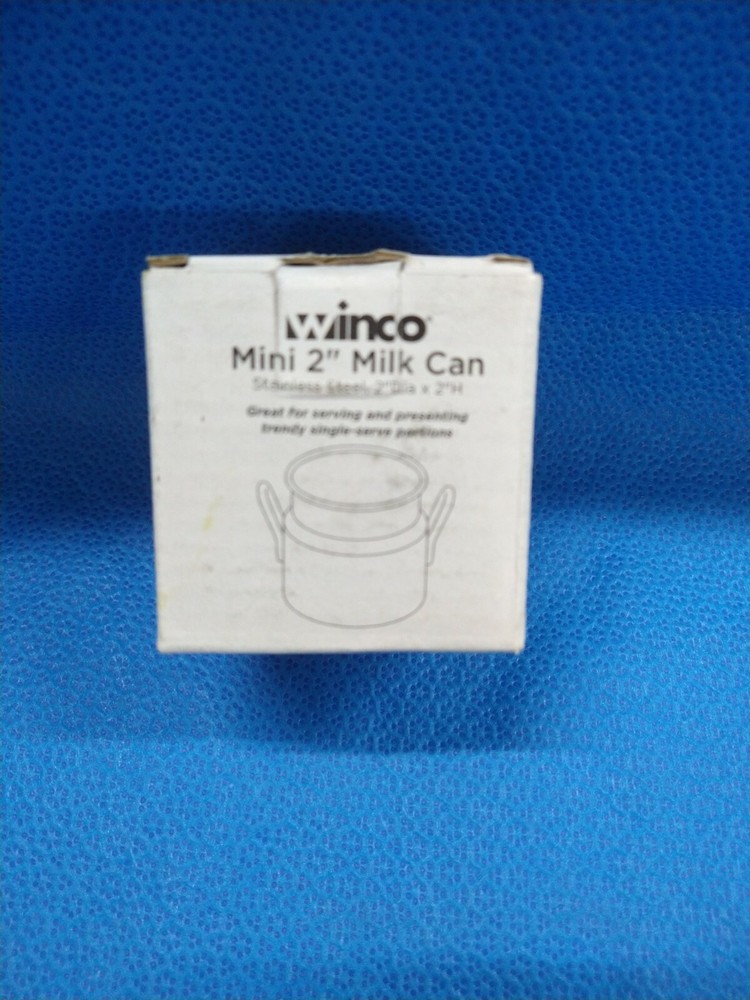 57  Winco Stainless Steel Mini Milk Can